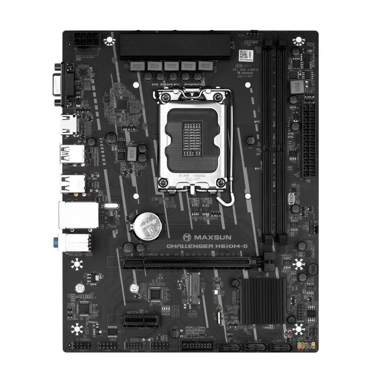 Maxsun Motherboard Challenger H610M-D DDR4 Maxsun Motherboard Challenger H610M-D DDR4